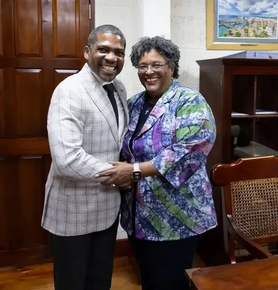 St. Kitts PM Drew Meets Barbados’ Mottley at Parliament Opening St. Kitts PM Drew Meets Barbados’ Mottley at Parliament Opening
