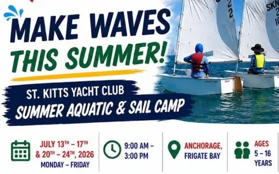 St. Kitts Yacht Club Hosts Summer Aquatic and Sail Camp St. Kitts Yacht Club Hosts Summer Aquatic and Sail Camp