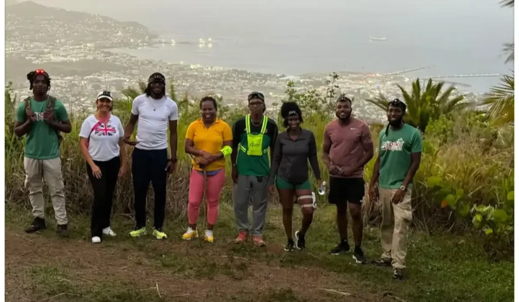 St. Kitts Tourism Authority Team Embarks on First Light Hike